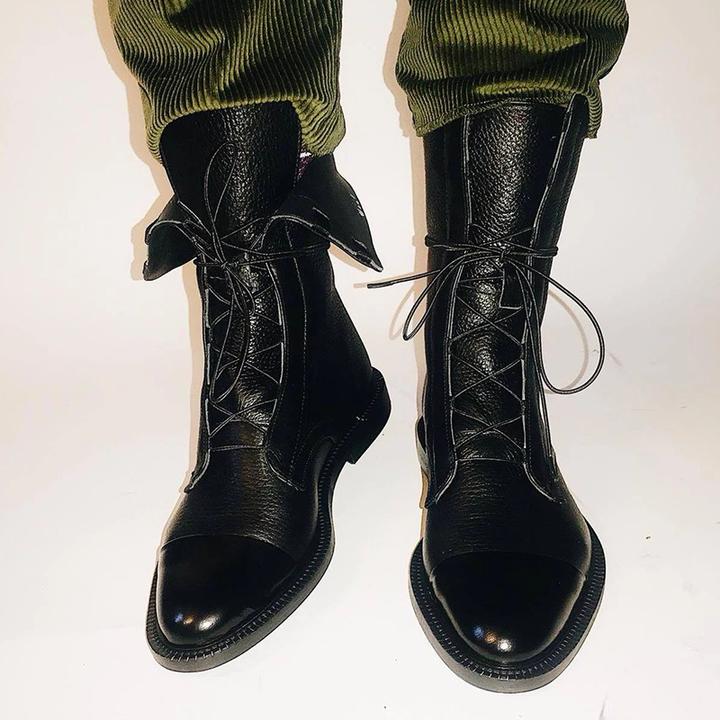 Louisa | Women's Lace-Up Leather Ankle Boots