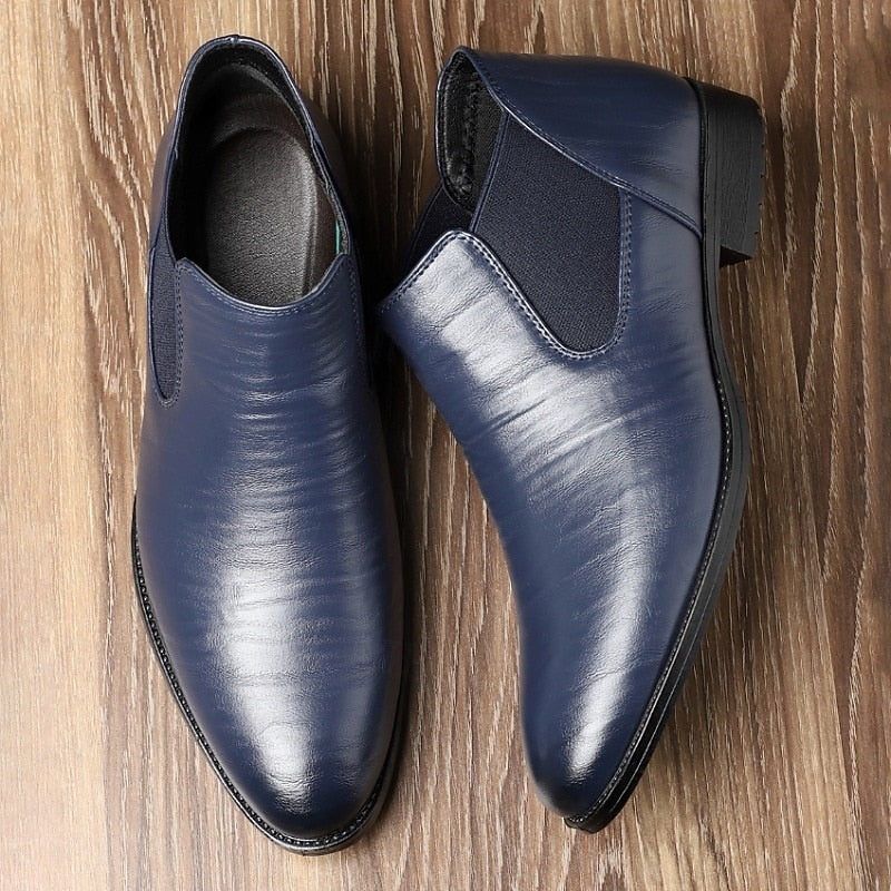 Magnus | Men's Textured Leather Chelsea Boots