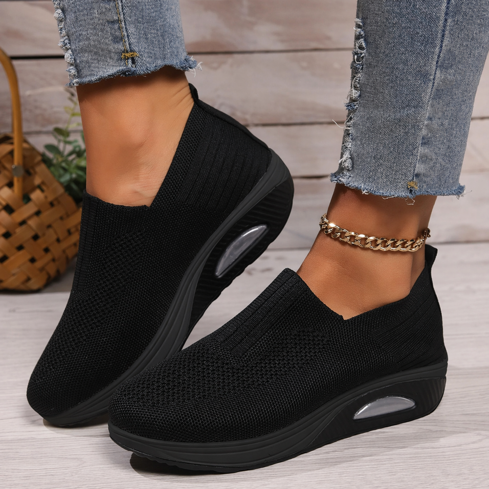 Marina | Women's Slip-On Knit Cushioned Trainers