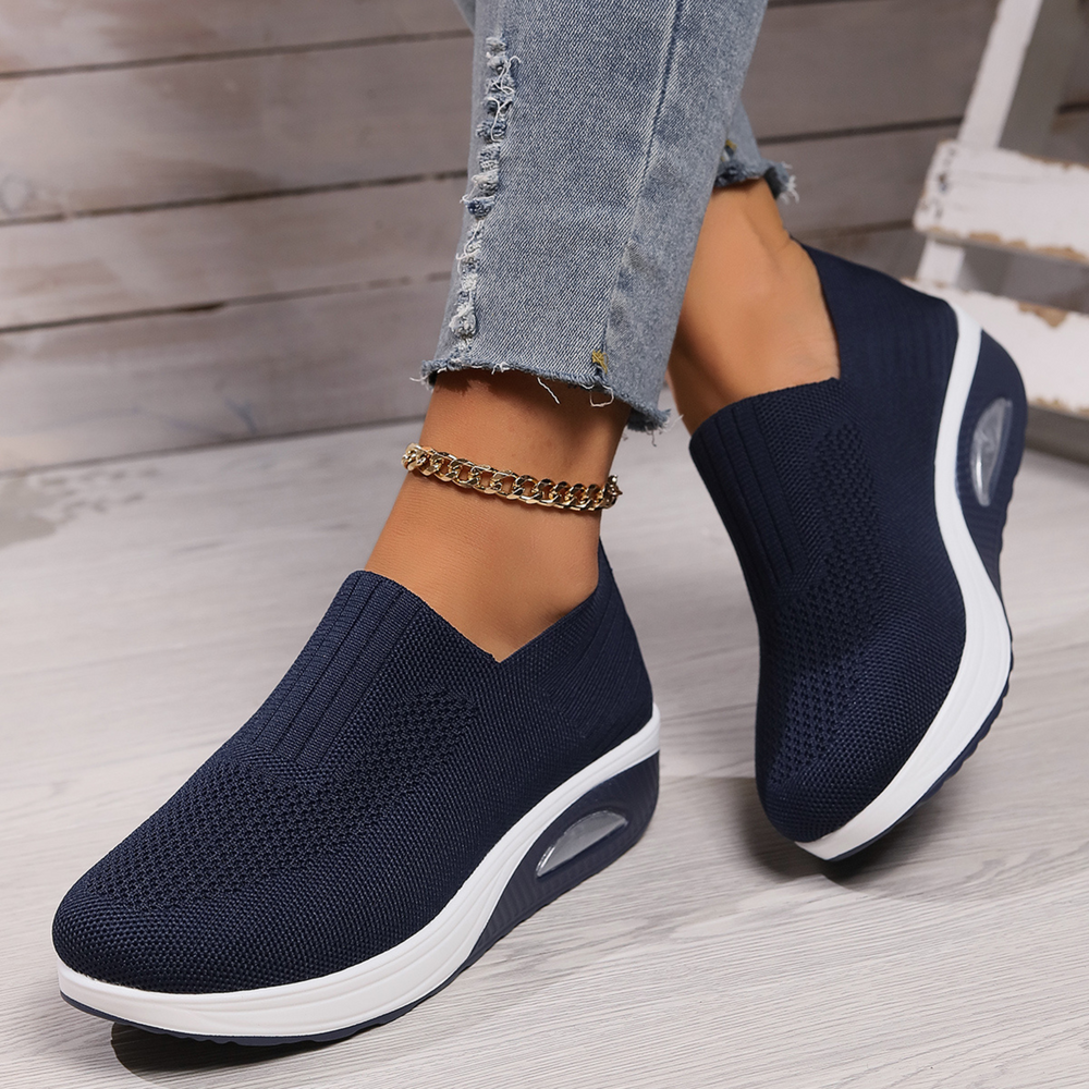 Marina | Women's Slip-On Knit Cushioned Trainers