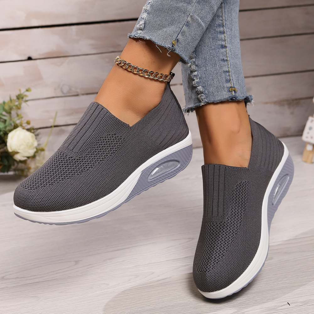 Marina | Women's Slip-On Knit Cushioned Trainers
