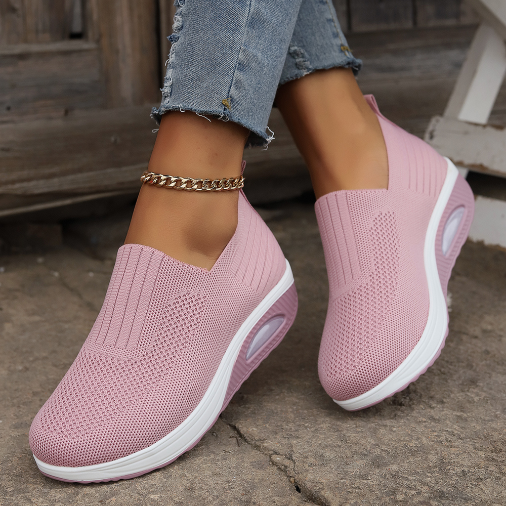 Marina | Women's Slip-On Knit Cushioned Trainers