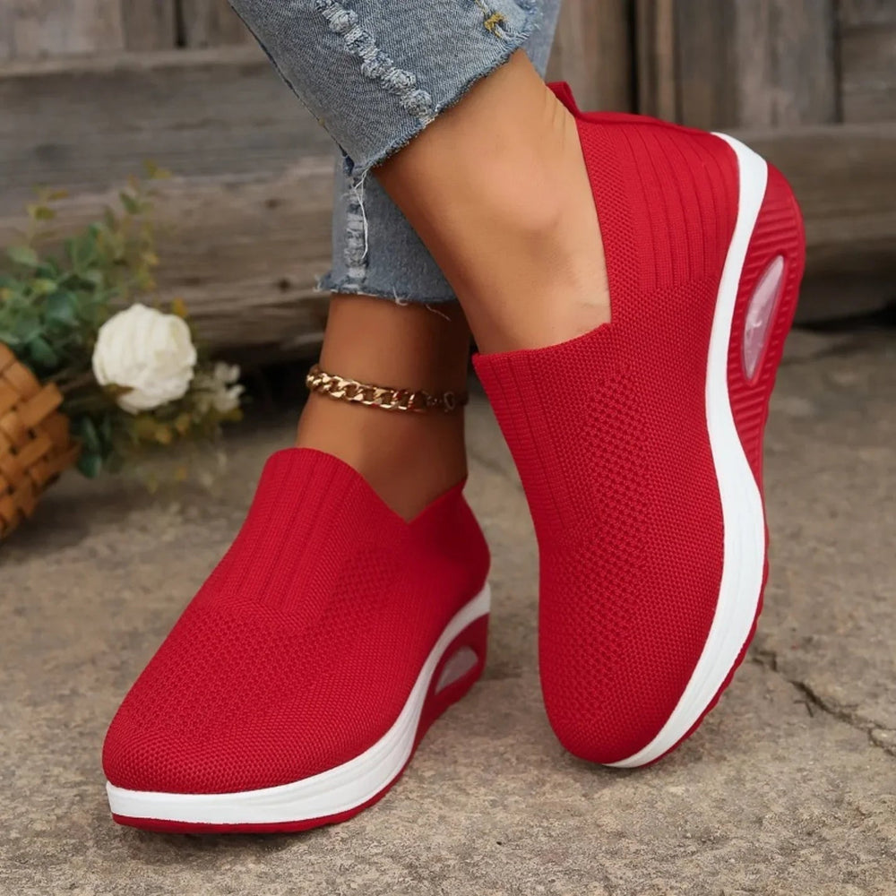 Marina | Women's Slip-On Knit Cushioned Trainers