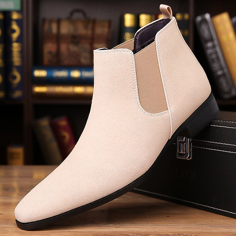 Mathias | Men's Pointed Toe Leather Chelsea Boots