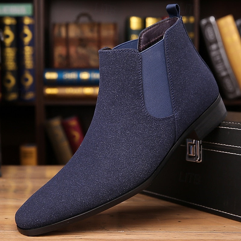 Mathias | Men's Pointed Toe Leather Chelsea Boots