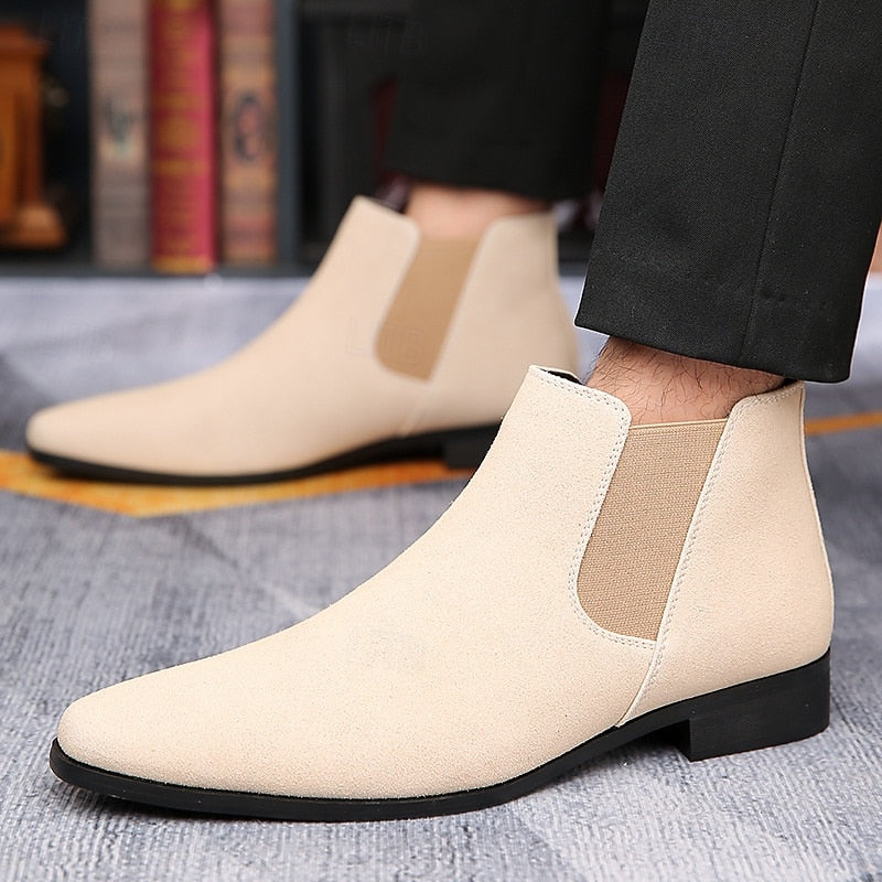 Mathias | Men's Pointed Toe Leather Chelsea Boots