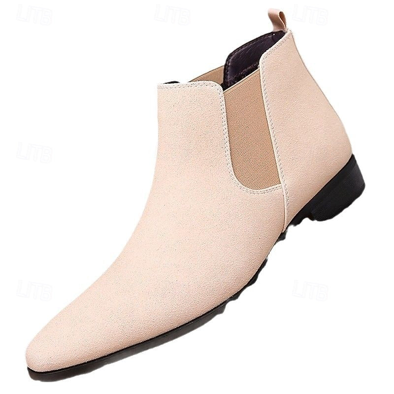 Mathias | Men's Pointed Toe Leather Chelsea Boots
