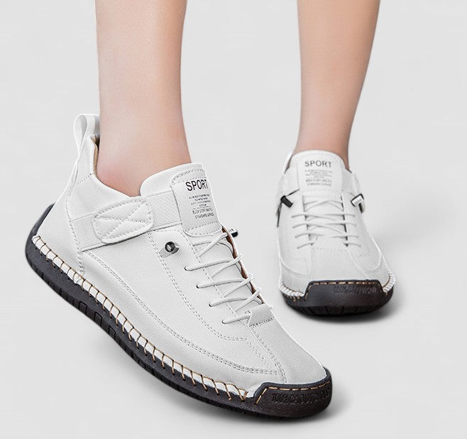 Matilde | Women's Cushioned Strap Lace-Up Trainers