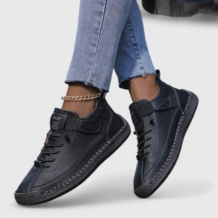 Matilde | Women's Cushioned Strap Lace-Up Trainers
