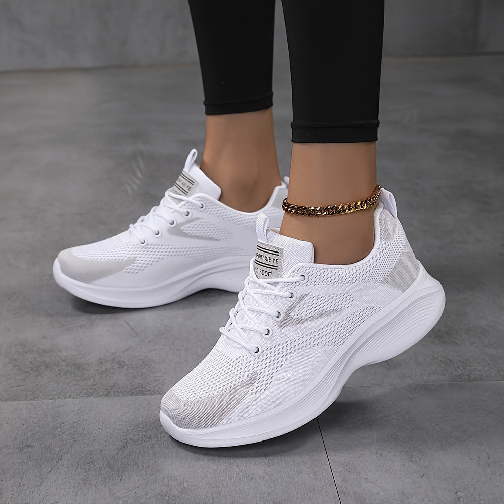 Maud | Women's Lightweight Mesh Lace-Up Trainers