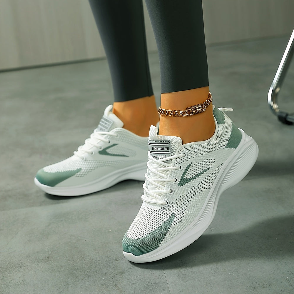 Maud | Women's Lightweight Mesh Lace-Up Trainers