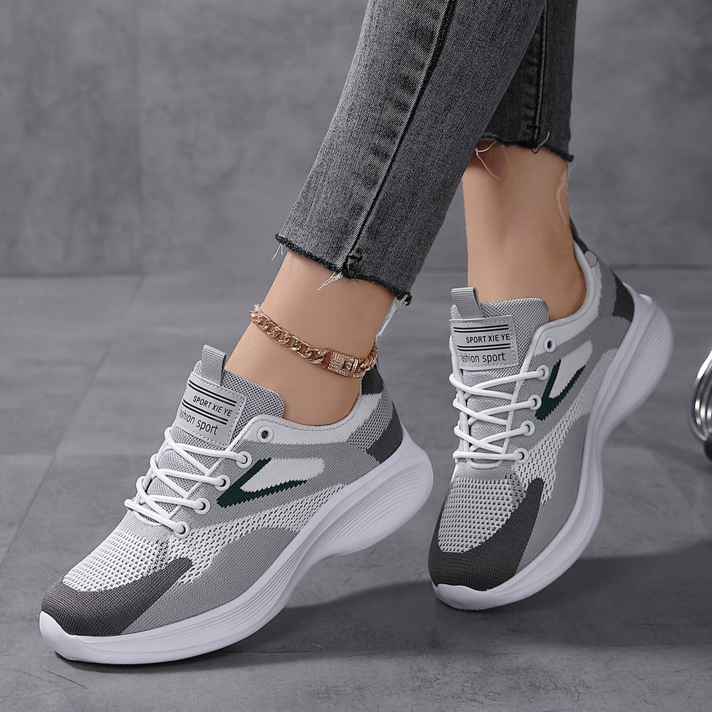 Maud | Women's Lightweight Mesh Lace-Up Trainers