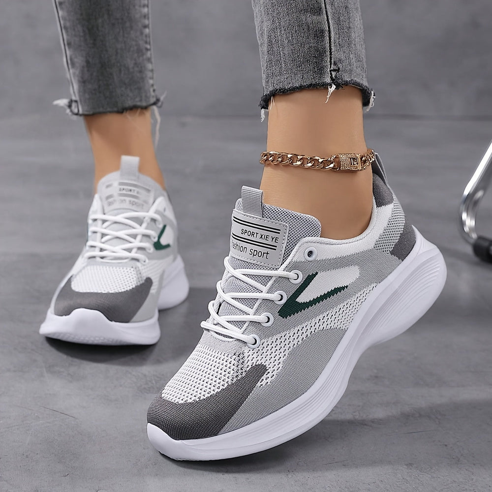 Maud | Women's Lightweight Mesh Lace-Up Trainers
