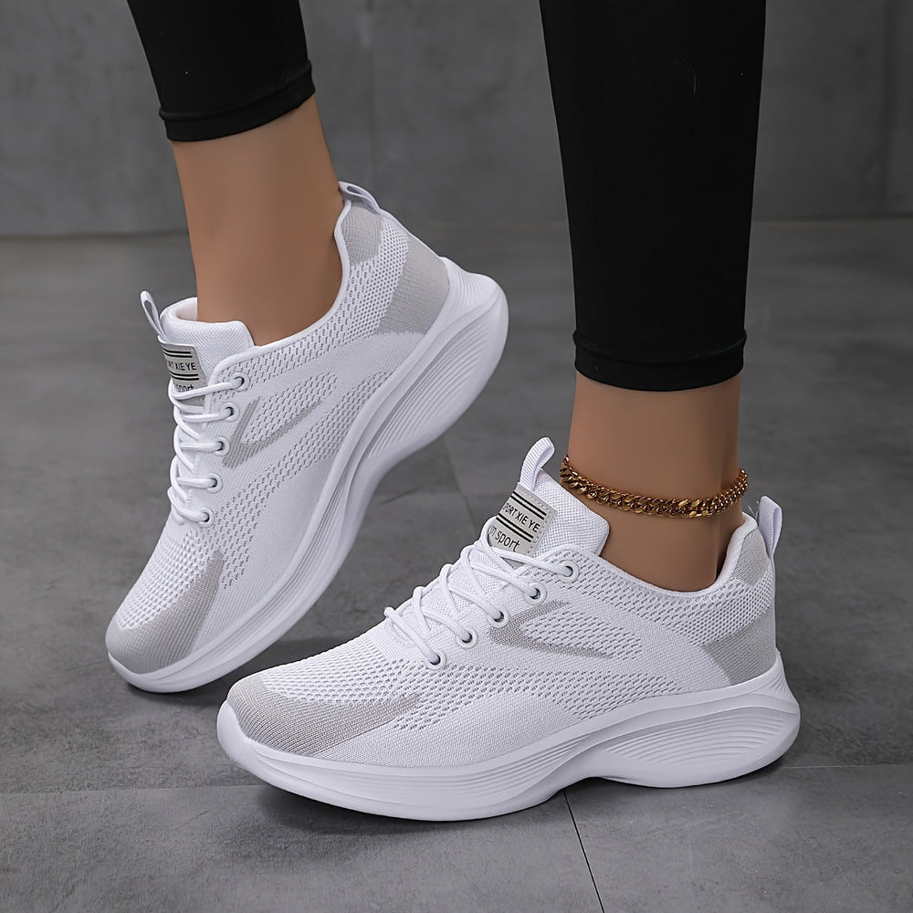 Maud | Women's Lightweight Mesh Lace-Up Trainers