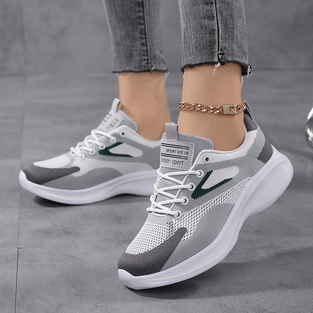 Maud | Women's Lightweight Mesh Lace-Up Trainers