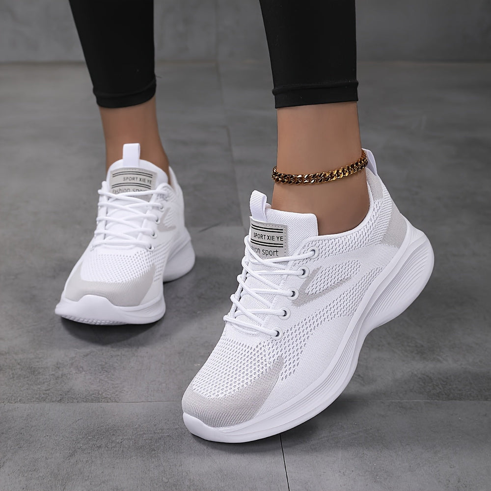 Maud | Women's Lightweight Mesh Lace-Up Trainers