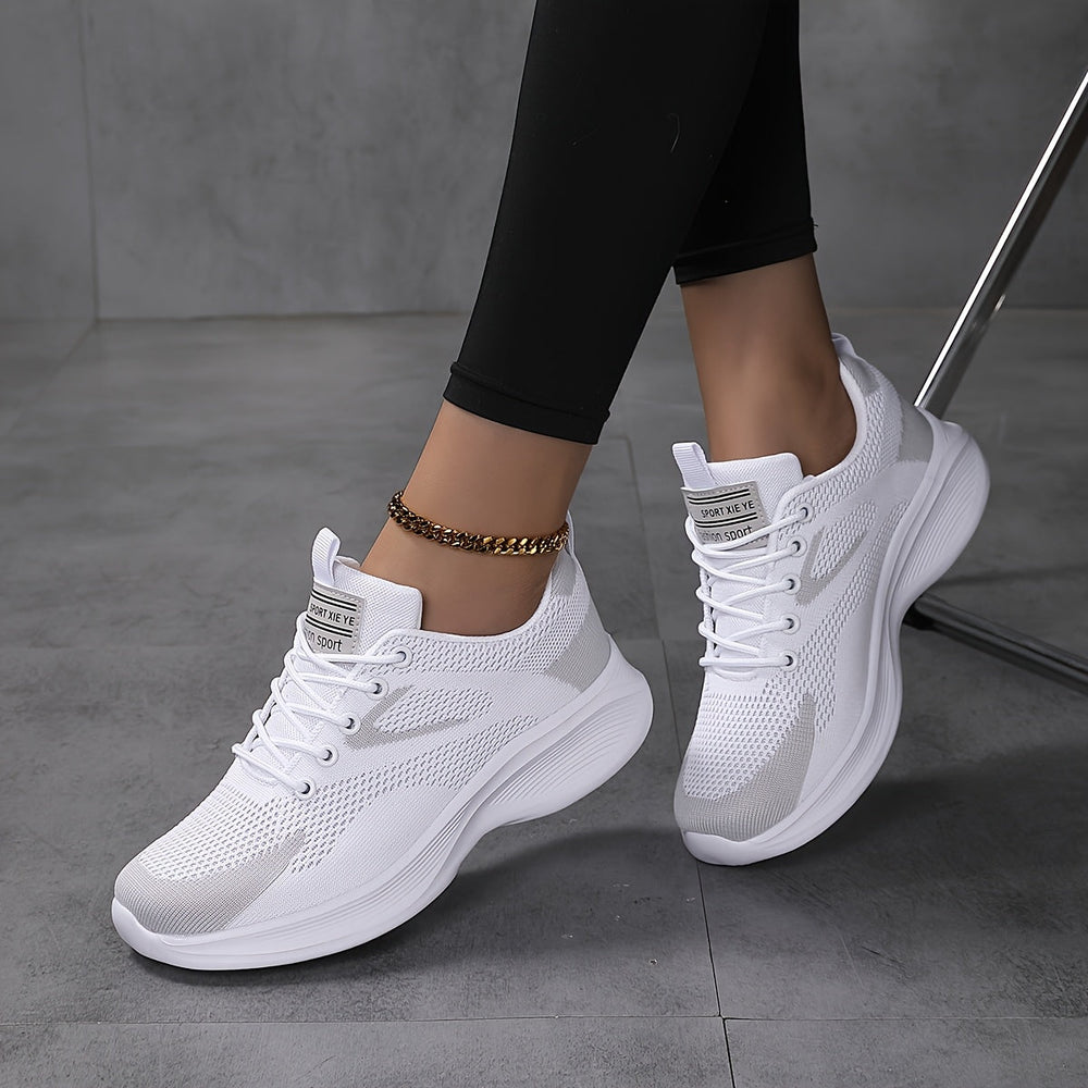 Maud | Women's Lightweight Mesh Lace-Up Trainers