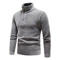 Maurice | Men's Stand Collar Half Zip Knit Jumper
