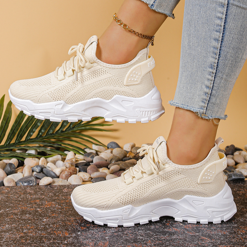 Mavis | Women's Knit Cushioned Walking Trainers