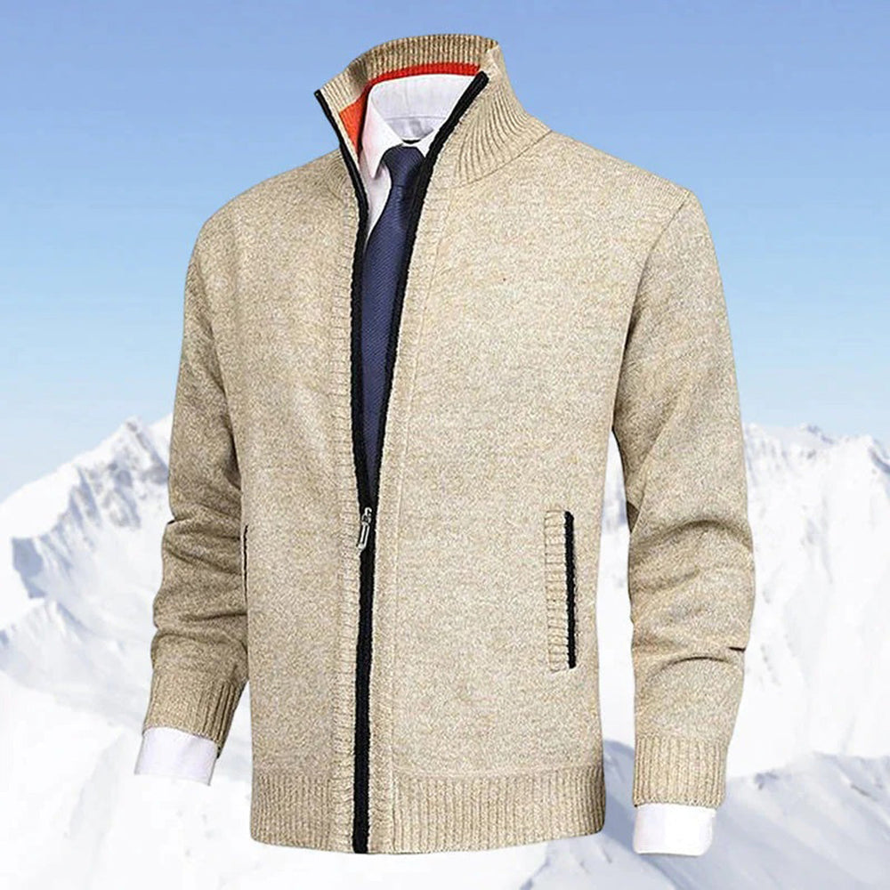 Maxfield | Men's Stand Collar Zip Up Cardigan