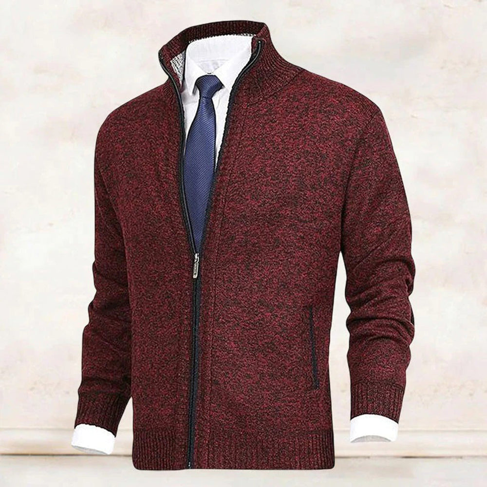 Maxfield | Men's Stand Collar Zip Up Cardigan