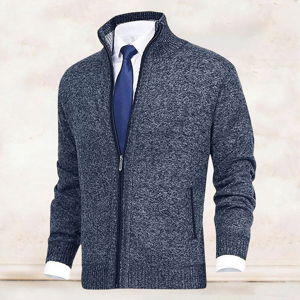 Maxfield | Men's Stand Collar Zip Up Cardigan