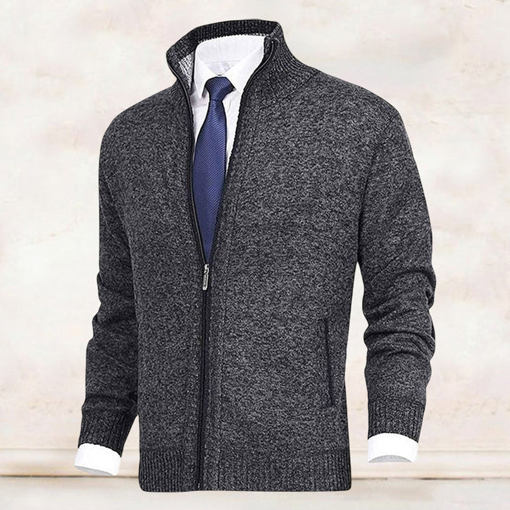 Maxfield | Men's Stand Collar Zip Up Cardigan