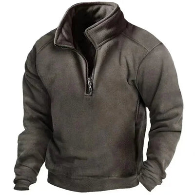 Mortimer | Men's Stand Collar Half Zip Jumper