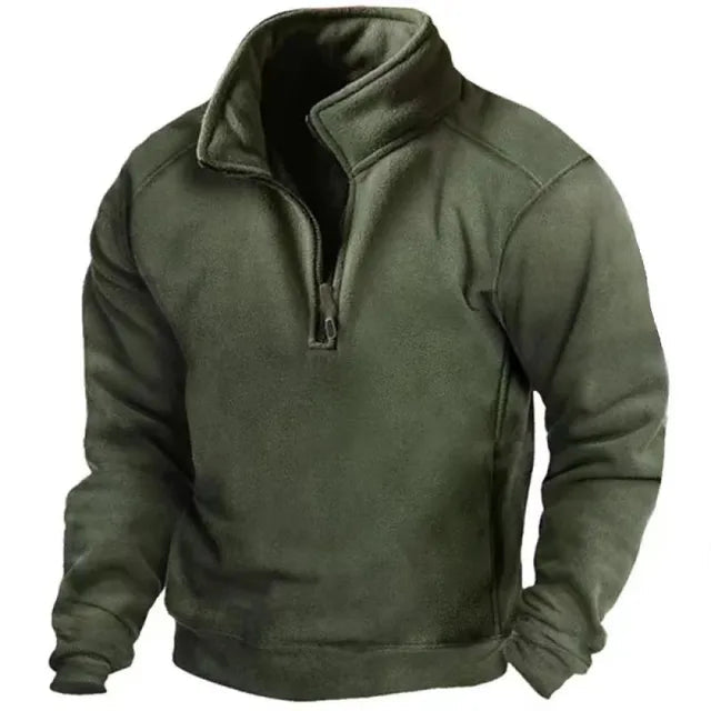 Mortimer | Men's Stand Collar Half Zip Jumper