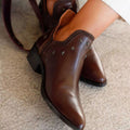Nadine | Women's Studded Leather Western Boots