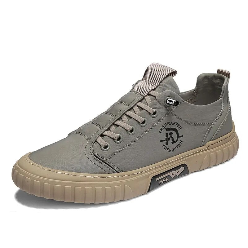 Nevin | Men's Lace-Up Casual Fabric Trainers