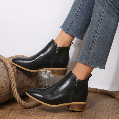 Noelle | Women's Side Zip Ankle Boots
