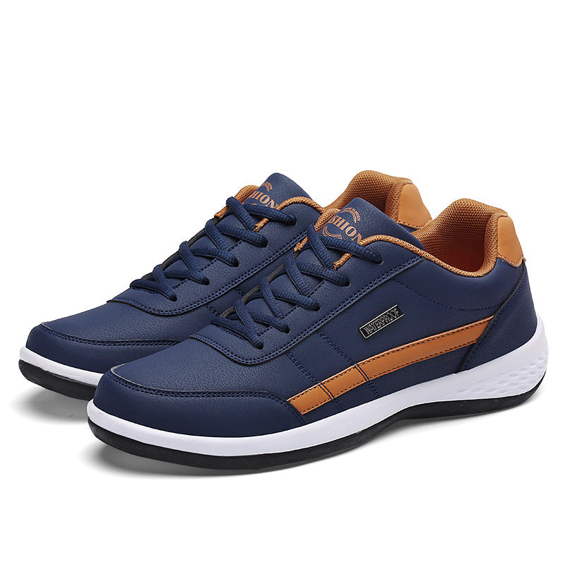 Oberon | Men's Leather Lace-Up Trainers