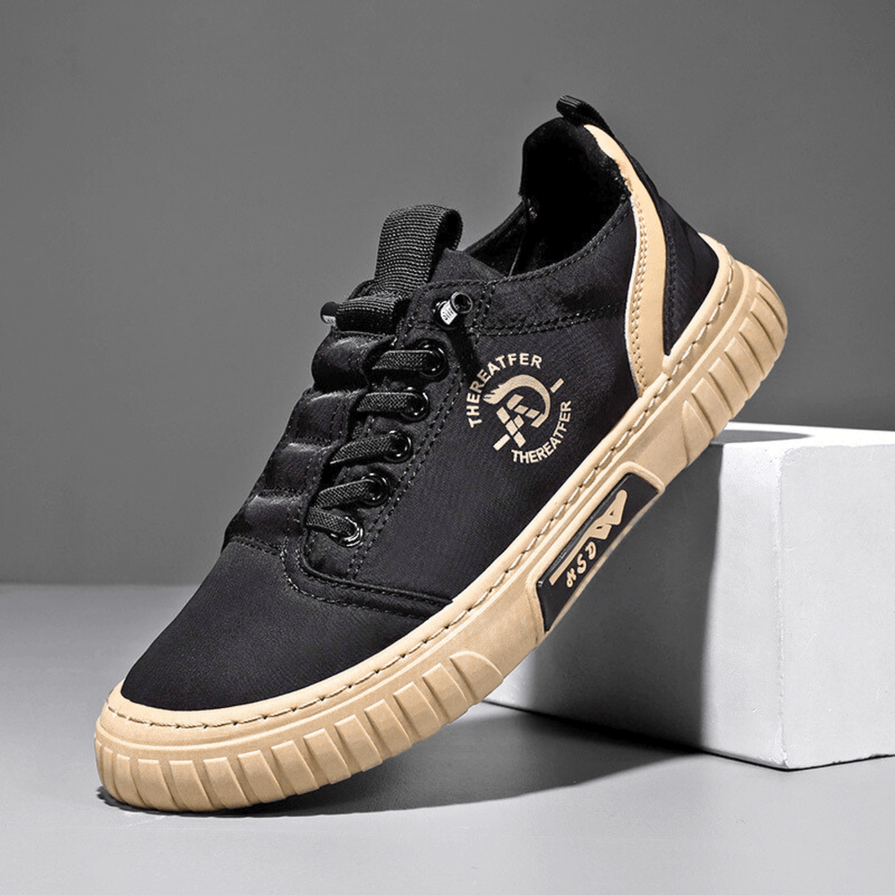 Octavian | Men's Leather Lace-Up Casual Trainers