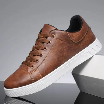 Oswald | Men's Leather Lace-Up Trainers