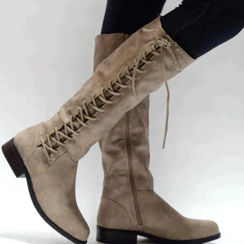 Paloma | Women's Lace Up Knee High Boots