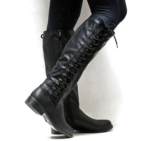 Paloma | Women's Lace Up Knee High Boots