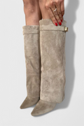 Penelope | Women's Fold-Over Knee High Boots