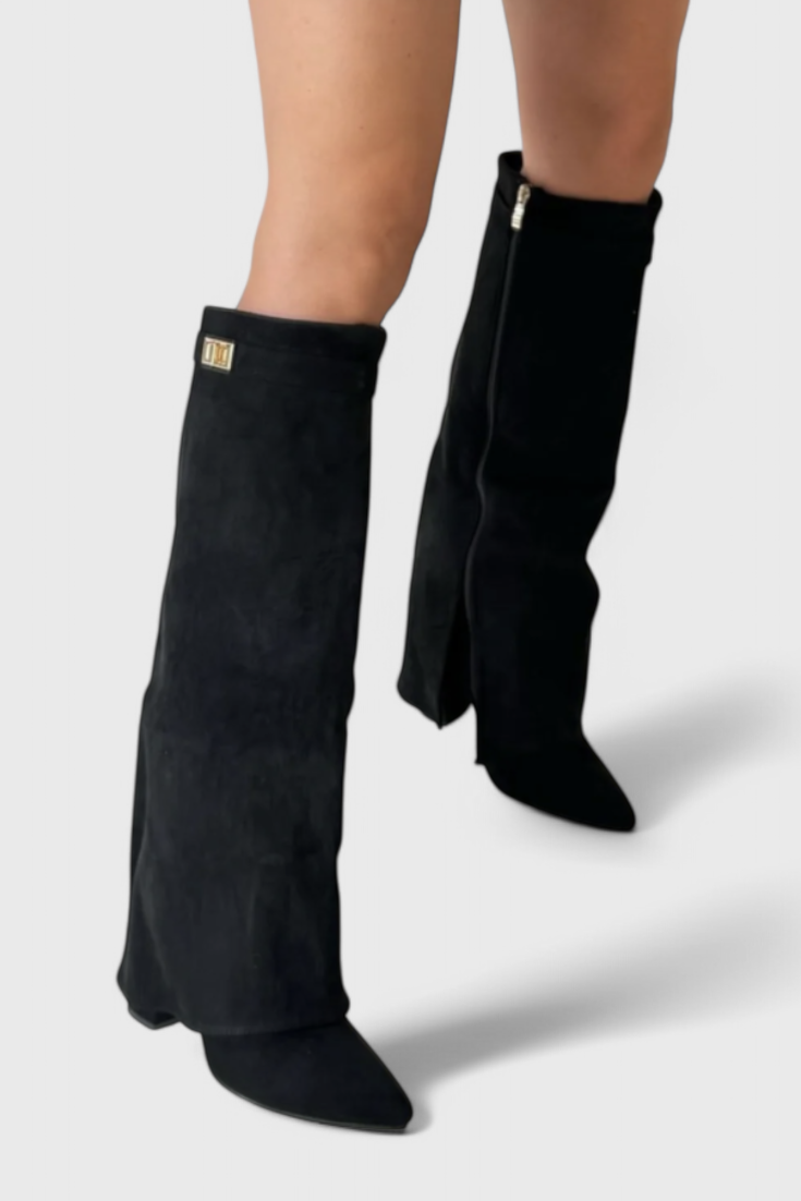 Penelope | Women's Fold-Over Knee High Boots