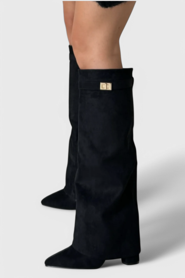 Penelope | Women's Fold-Over Knee High Boots