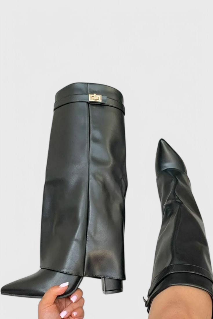 Penelope | Women's Fold-Over Knee High Boots