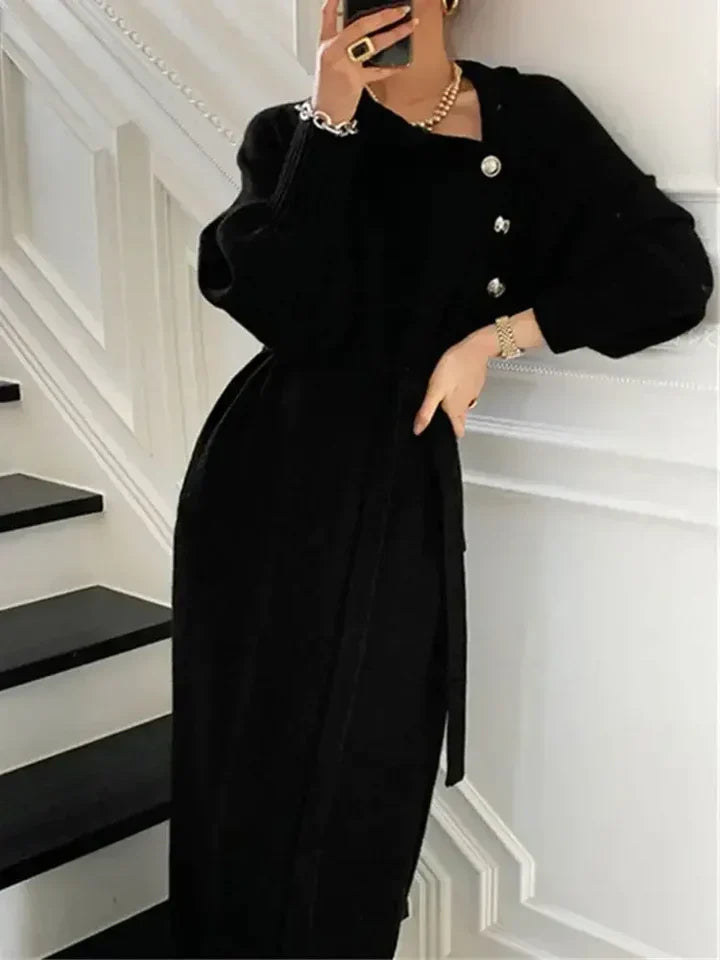 Petra | Women's Belted Midi Jumper Dress