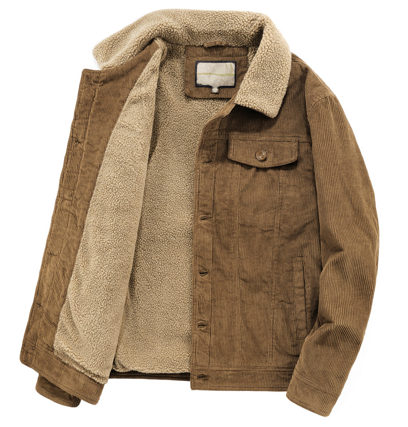 Phineas | Men's Corduroy Sherpa Trucker Jacket