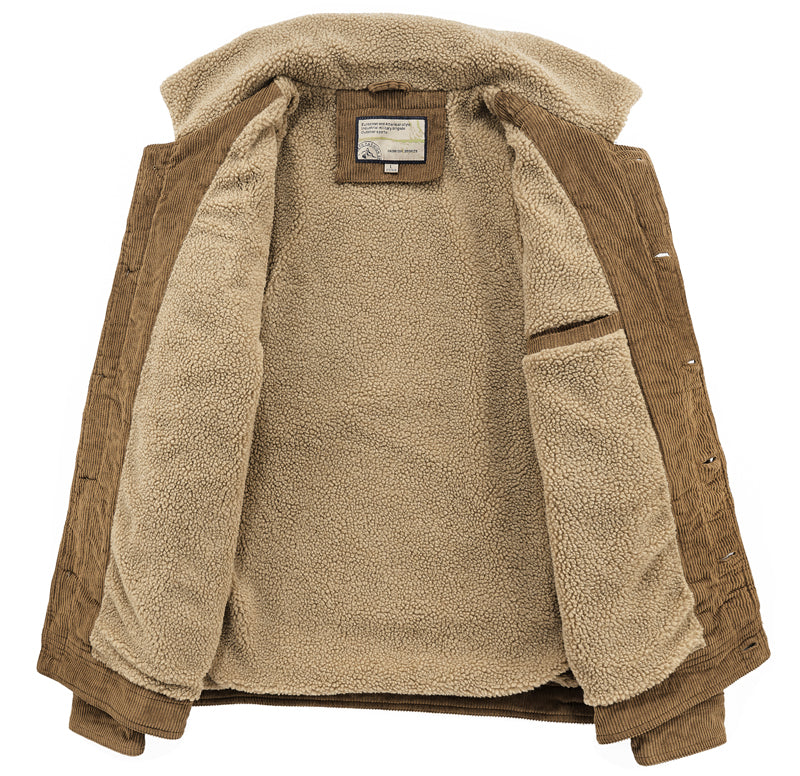 Phineas | Men's Corduroy Sherpa Trucker Jacket