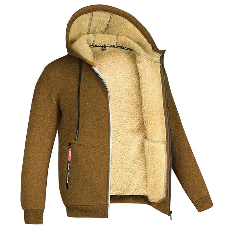 Porter | Men's Sherpa Lined Hooded Zip Jacket