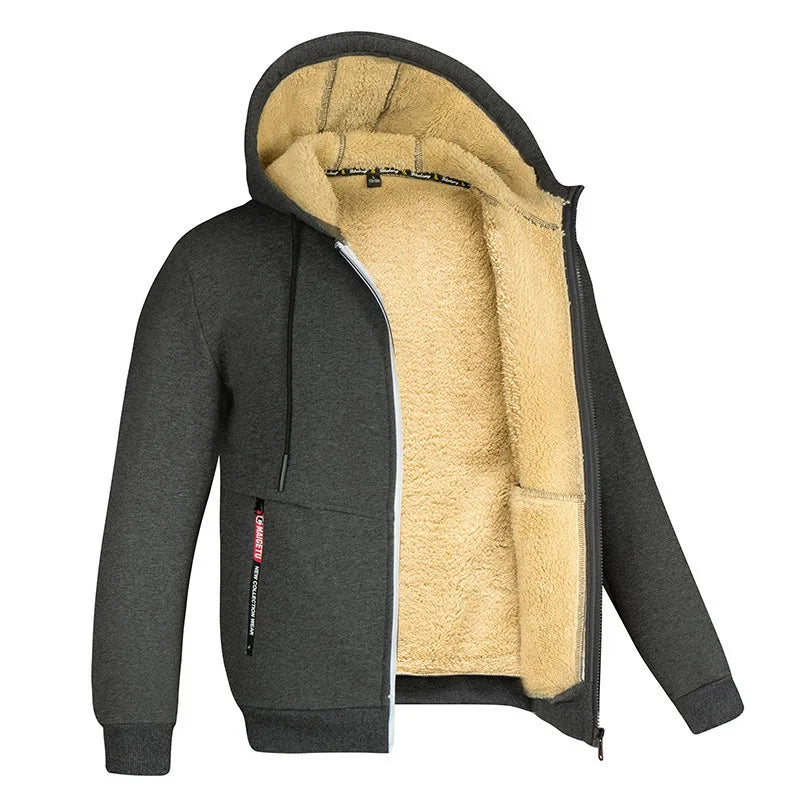 Porter | Men's Sherpa Lined Hooded Zip Jacket