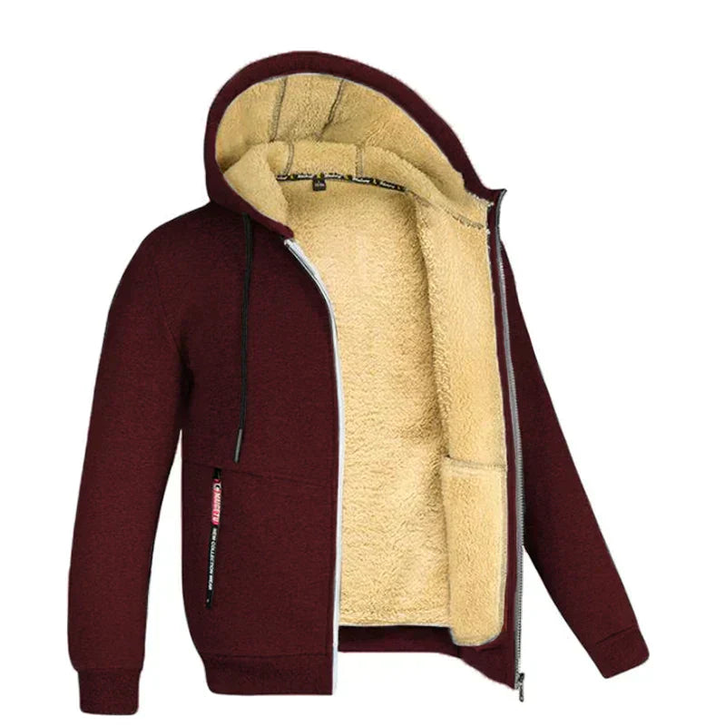 Porter | Men's Sherpa Lined Hooded Zip Jacket