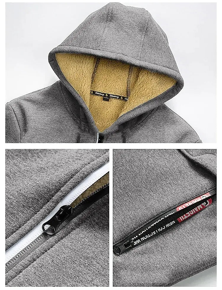 Porter | Men's Sherpa Lined Hooded Zip Jacket