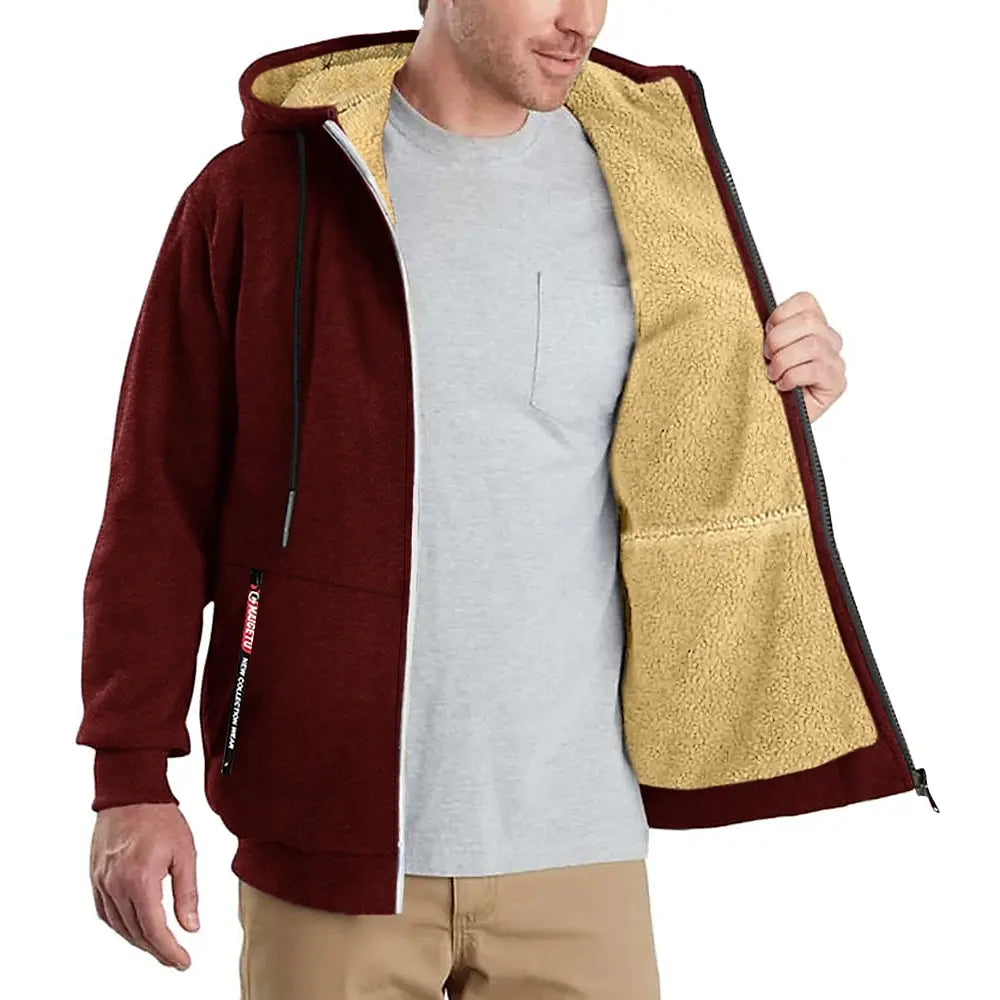 Porter | Men's Sherpa Lined Hooded Zip Jacket