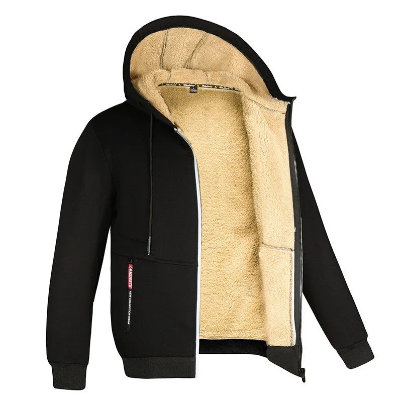Porter | Men's Sherpa Lined Hooded Zip Jacket